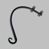 Soporte de gancho para aplique de pared exterior, grueso y sólido, colgador decorativo para campanillas de viento