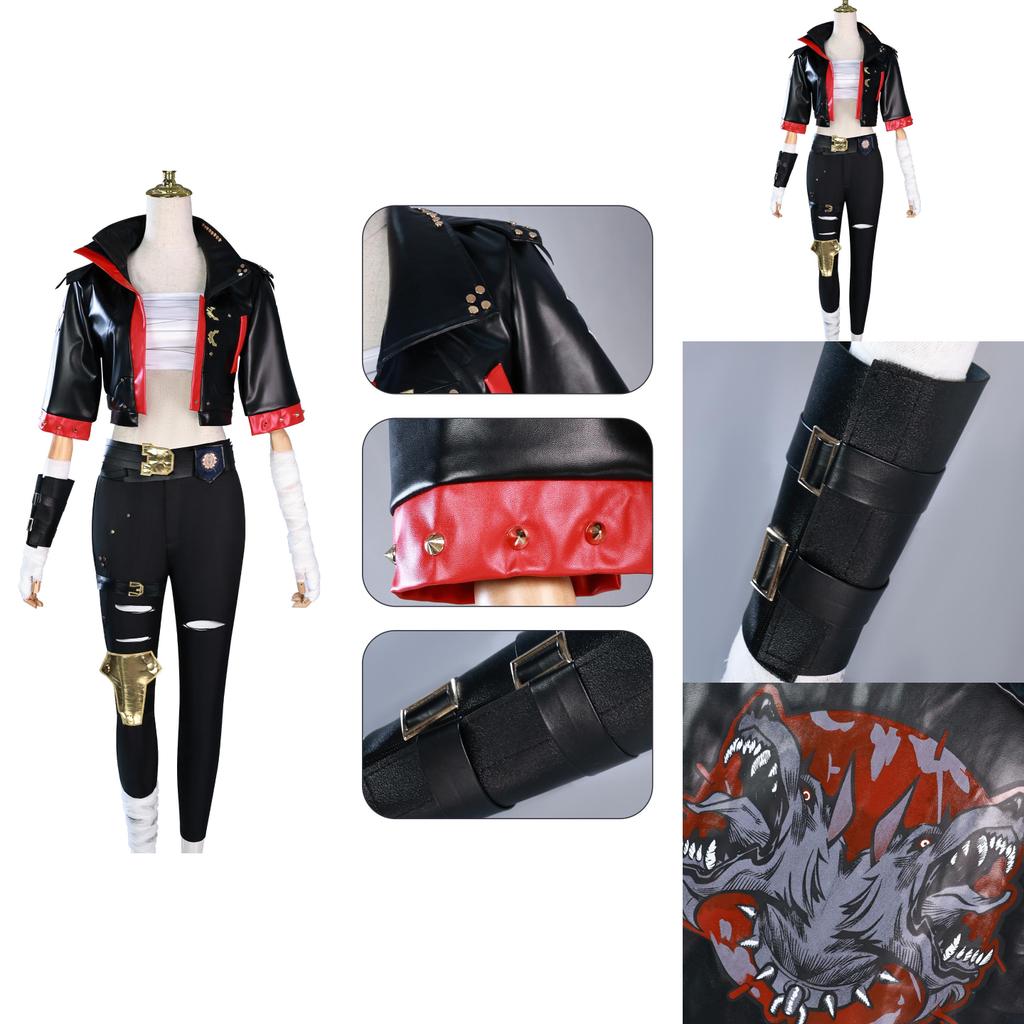 Stunning Black Cosplay Outfit For Arcane League Of Legends Character Ekko In High-quality Polyester