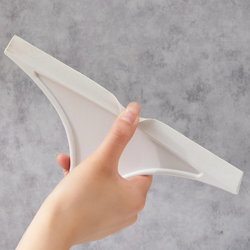 A Bamboo Short-handled Glass Cleaning Tool A Household Glass Scraper Window Scraper Mirror Cleaning Tool