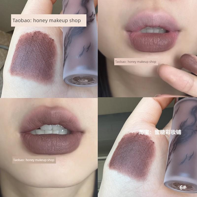 This Color Is so Korean! Vintage Guava Pink-Blue Tone, Rose Red Barbie Pink Lip Gloss, Dragon Fruit Color, Sweet Girl Style