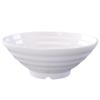 777 Melamine 10.5-inch White Ribbed Soup & Noodle Bowl (10-Pack)