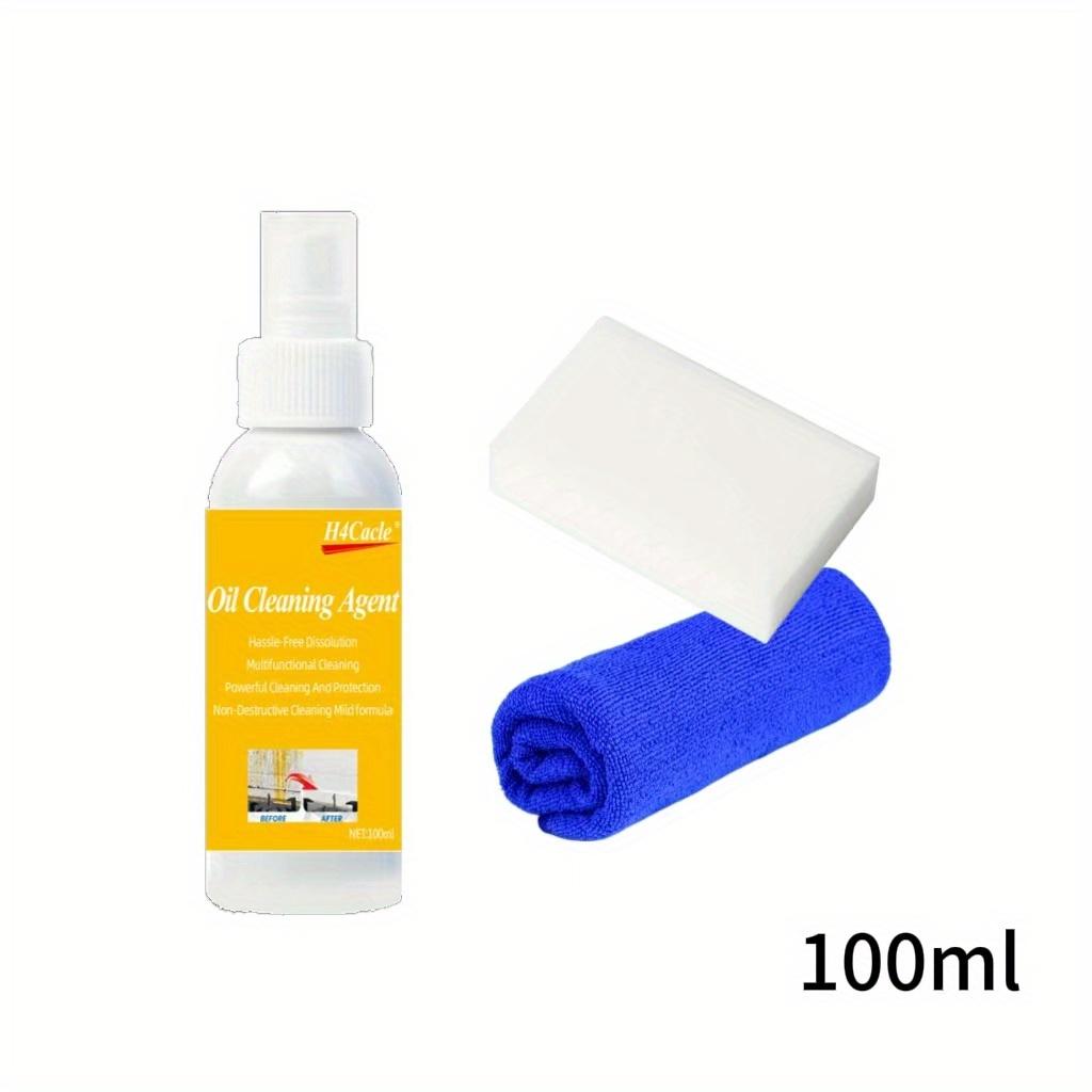 

H4Cacle Средство для удаления масляных пятен Кухонная плитка Мощное средство для удаления масла Удаление дыма Спрей для плиты Легко удаляет масло Спрей Кухонный жир Долой 100ml