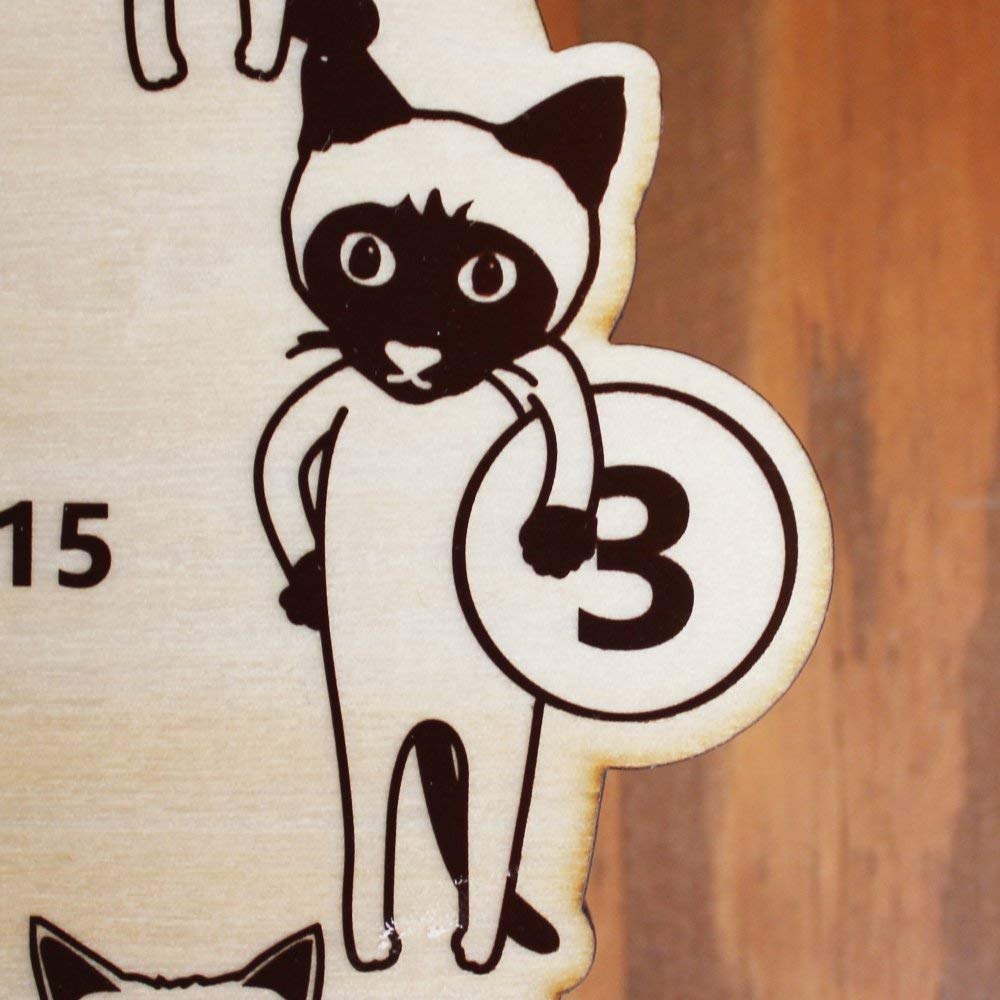 Yamato Kogyo CATS Clock N Size: Approx. W27.5 D4.5 H33.5 YK18-003