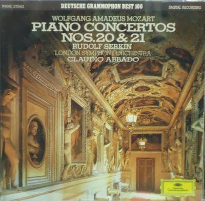 CD SERKIN RUDOLF MOZART ABBADO CL  Piano Concerto No. 20 In D Minor F00G27042 Deutsche Grammo 1989 Japan ObiClassical Used