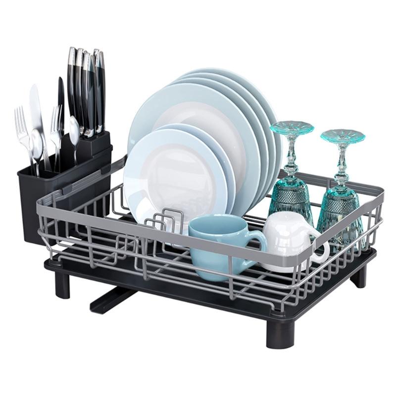 Dish Drying Rack Kitchen Utensils Drainer Rack Drainboard Dinnerware