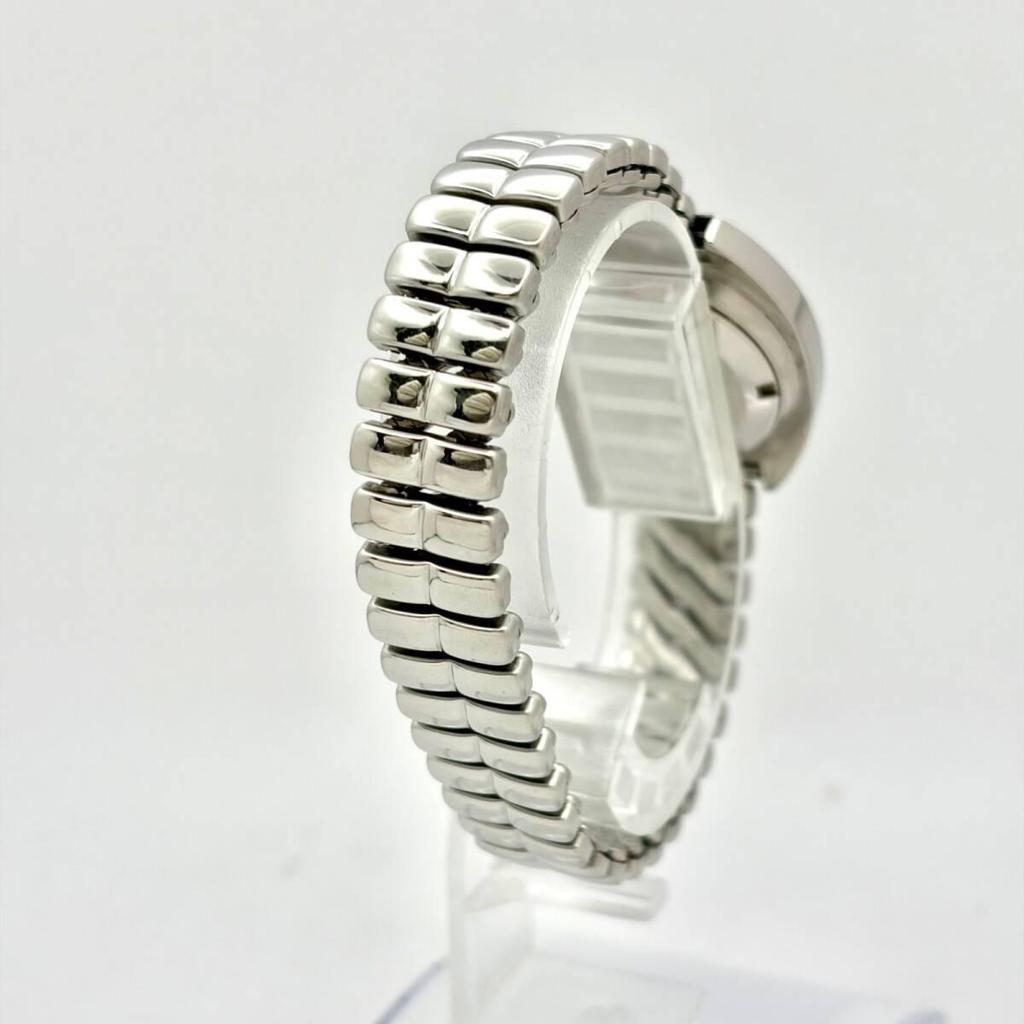 Used [Operation] SEIKO Mechanical Automatic Ladies Watch Blue Cut Glass Date 2205-0610 4N6280