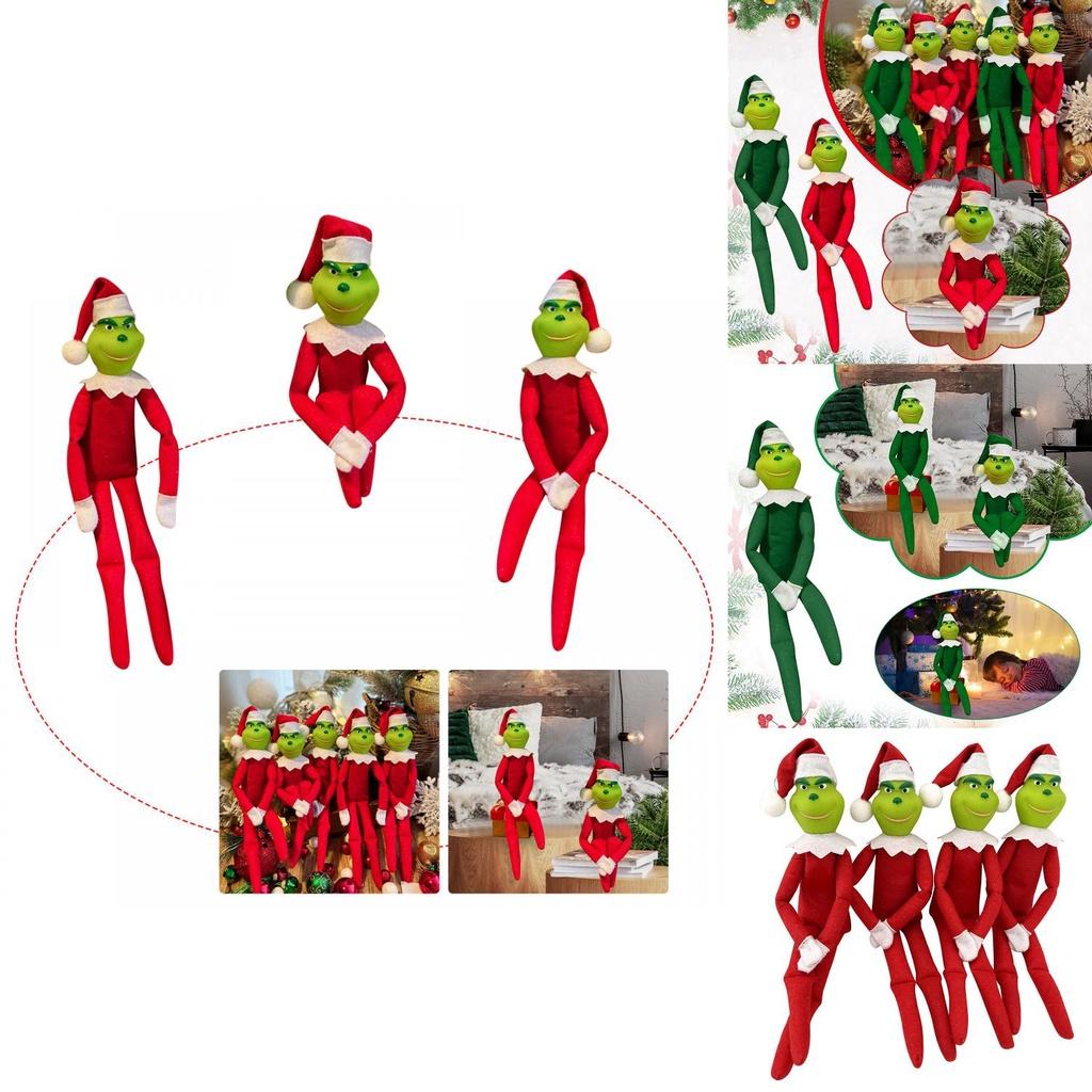 Decorações de Boneco Grinch de Natal Macias Confortáveis E Perfeitas Como Enfeites e Presentes de Feriado