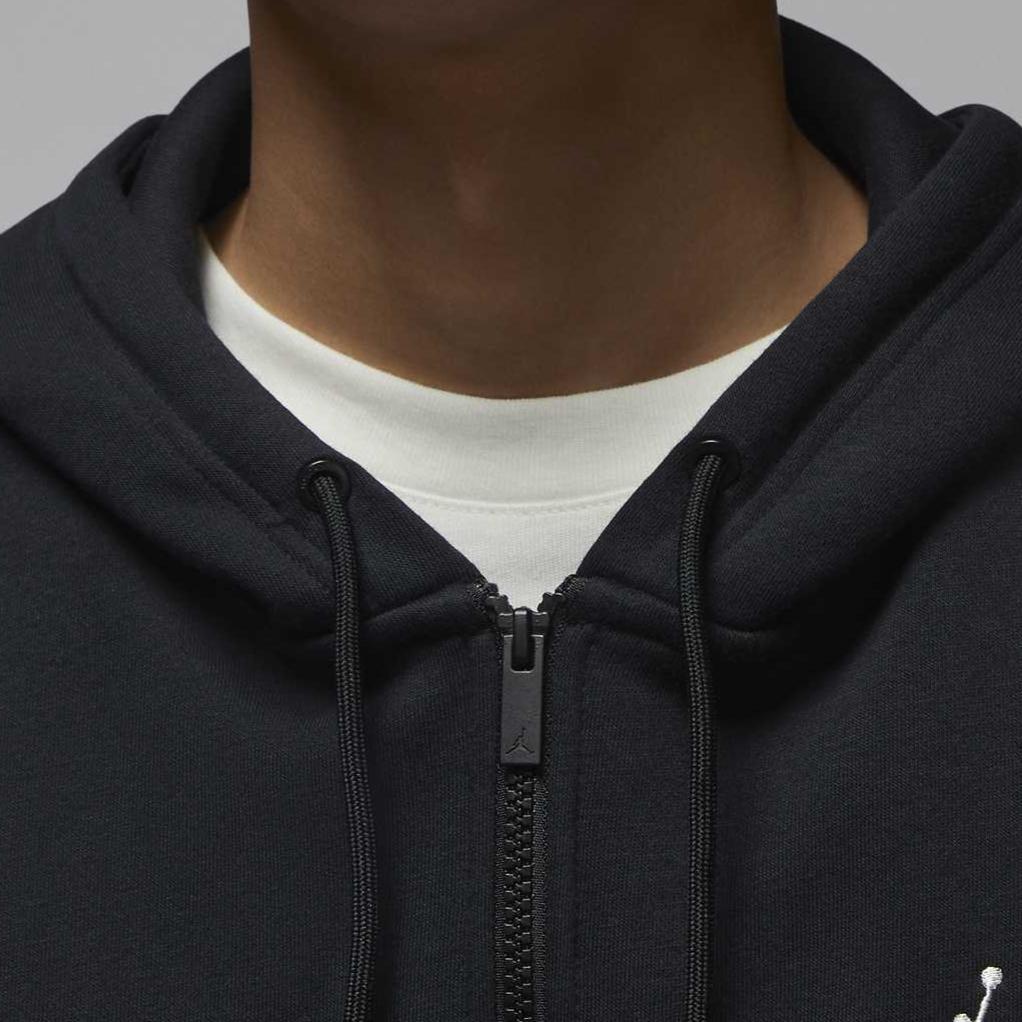 Jordan Brooklyn Fleece SS25 Loose Simple Versatile Comfortable Sweatshirt Men Sweatshirt Black White IB7232010