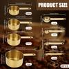 Stainless steel measuring cup and spoon combination set stacked kitchen measuring cup and spoon suitable for home cooking baking