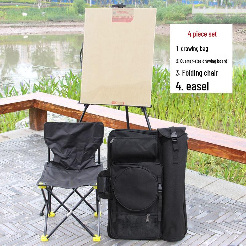 4K Rainproof Multifunctional Sketch Bag for A2 Boards - Coffee