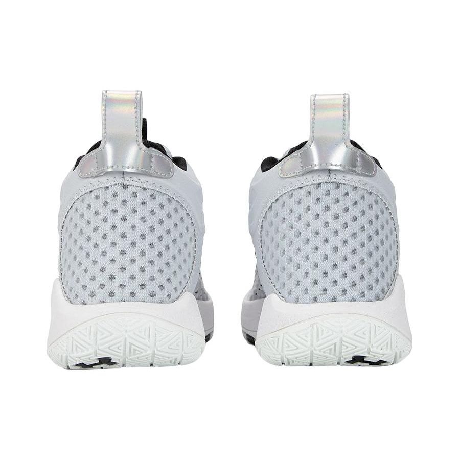 Under Armour HOVR Havoc 4 Clone Mm Round Toe Lace-Up Fabric Slip-Resistant Durable Mid-Top Basketball Shoes Men sneaker Gray 3026001-100