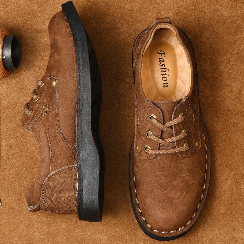 Fashion Men's Casual Shoes Classics Solid Color Business Casual Shoes Comfortable Driving Shoes High Quality Men Formal Dress Footwear