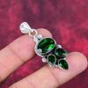 Chrome Diopside Handmade Gemstone Pendant, 925 Solid Sterling Silver Pendant, Unique Design Jewelry Pendant