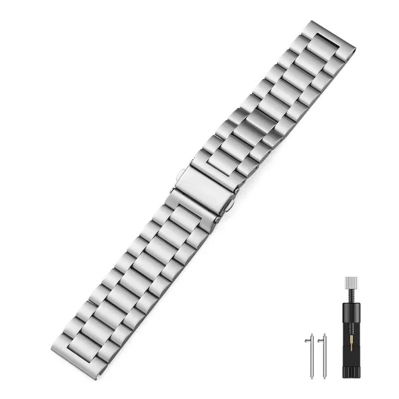 

Metal 22mm WatchBand for Garmin Forerunner 965 265 255 955 745 stainless steel Bracelet Band for Garmin Venu 3 2/265 Music Strap Forerunner 265-255 срібний