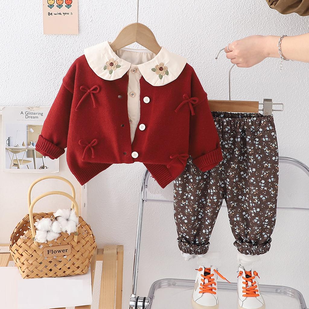 Dětská ležérní souprava s dlouhým rukávem, pohodlné každodenní oblečení