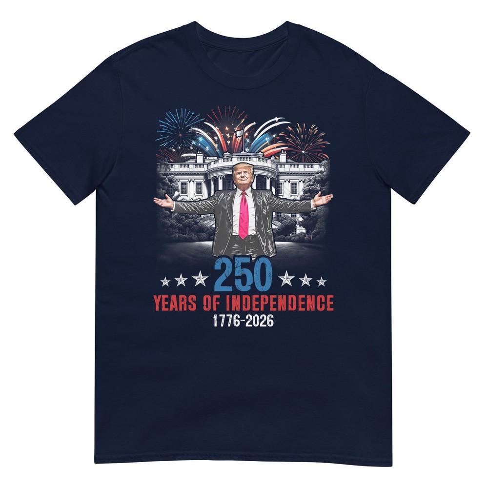 250 Years American 1776 2026 250th Usa Birthday 4th Of July Tshirt S