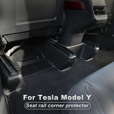 For Tesla Model Y    Front Rear Seat Kick Protection Shell Decorative Cover Seat Rail Corner Protector Accessories