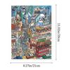 Kawaii Design 3D City Sticker DIY Design Special Economic Zone DIY Pocket Scene Festival Theme Cabin Scene Sticker Festival Gift
