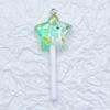 Two-Color Resin Glitter Star & Seashell Lollipop Earrings/Pendant DIY Accessories