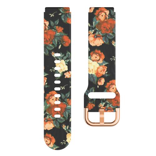 Klassisches 18-mm-Uhrenarmband für Garmin Venu 2S, Leopardenmuster, Sport-Silikonarmband für Garmin Forerunner 255S, Bandzubehör