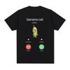 Banana Cat Meme TShirt Funny Cat Lover Gift Viral Meme Shirt Internet Culture Cute Animal Meme Summer Short Sleeves T Shirts