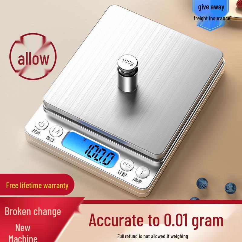 Compact Precision Kitchen Scale for Baking and Cooking