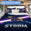 Melbourne Storm Print Pattern Bedding,Quilt Set Quilt Cover Pillowcase Home Birthday Gift (1*duvet Cover+2*pillowcase,without core)ZSJT0917326