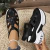 Wedge Sandals Summer New Products Baotou Velcro Air Cushion Muffin Bottom Large Size Casual Sandals
