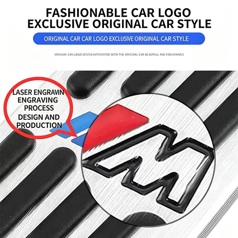 Motorcycle Sticker/BMW M Power Pedal Cover Aluminum Alloy Non-Slip Accessories For BMW M E90 E60 F30 F10 E39 E36 F20 G30 G20 X1 msvc59 hbrn5