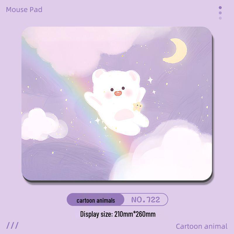 Cute Cartoon Mouse Pad with Hand Rest - Small & Thick for Desktop & Laptop