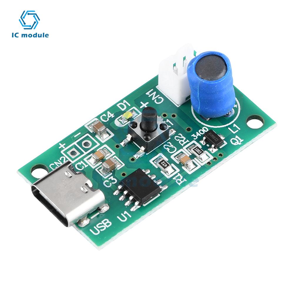 1PCS 5-20PCS DC5V Ultrasonic Spray Humidifier Electronic Atomization Module Set Universal Humidification Module TYPE-C