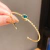 Fashion Geometric Zircon Crystal Gold Plated Bracelet With Elegant Style For Women