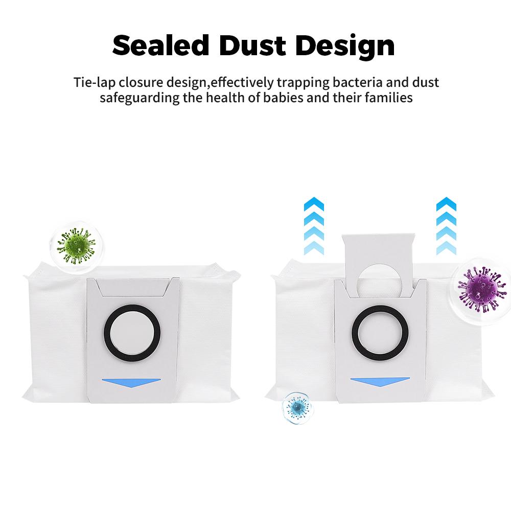 For Ecovacs Deebot X1 OMNI/TURBO T10 OMNI/TURBO/X1S PRO Vacuum Cleaner Parts Dust Box Main Side Brush HEPA Filter Mop Cloths Dust Bag Spare Parts