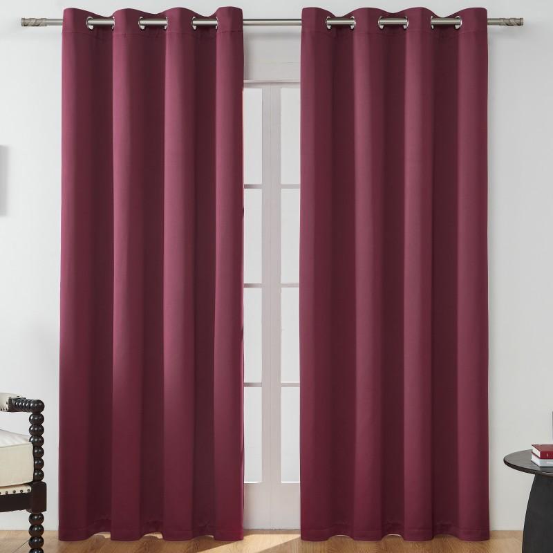 Shaoxing Curtain Fabric Curtain Solid Color High Precision Full Blackout Curtain Finished Black