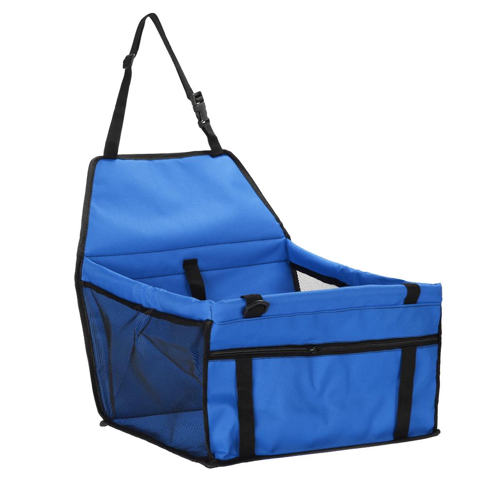 Portable Folding Pet Dog Carrier Breathable Dog Seat Bag Easy Installation Detachable and Washable for Small Medium Dog Cats Pet синий