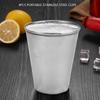 4pcs Portable Stainless Steel Cups Set for Outdoor Camping Travel (M)