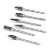 10pcs Tungsten Carbide Steel   Files Burr Set 3mm Shank 6mm Cutting Diameter Double Cut