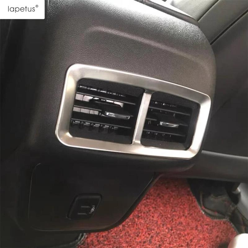 Car Rear Armrest Air AC Vent Outlet / Water Cup Holder Panel Cover Trim Interior Accessories For Chevrolet Equinox 2017 -