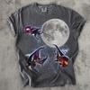 Rhinoceros Beetle Moon T-Shirt, Gothic Insect Graphic Tee, Celestial Bug Shirt, Dark Academia Aesthetic, Comfort Colors Vintage Washed Tee