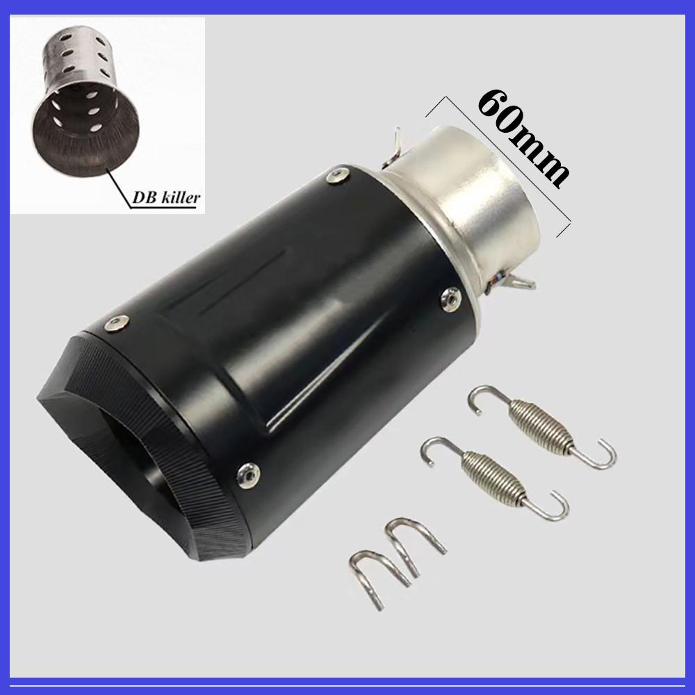 Motorcycle Exhaust Pipe Universal 51mm 60mm for Racing tubo escape escapamento de moto CBR600F MT07 Z800 R6