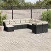 Vidaxl 11-Cz. Set da Giardino, Cuscini Rattan Nero Pe