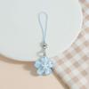 Resin Flower Keychain Waterproof Durable Trendy Pendant for Purse Phone Ladies Daily Matching Fashion Accessory