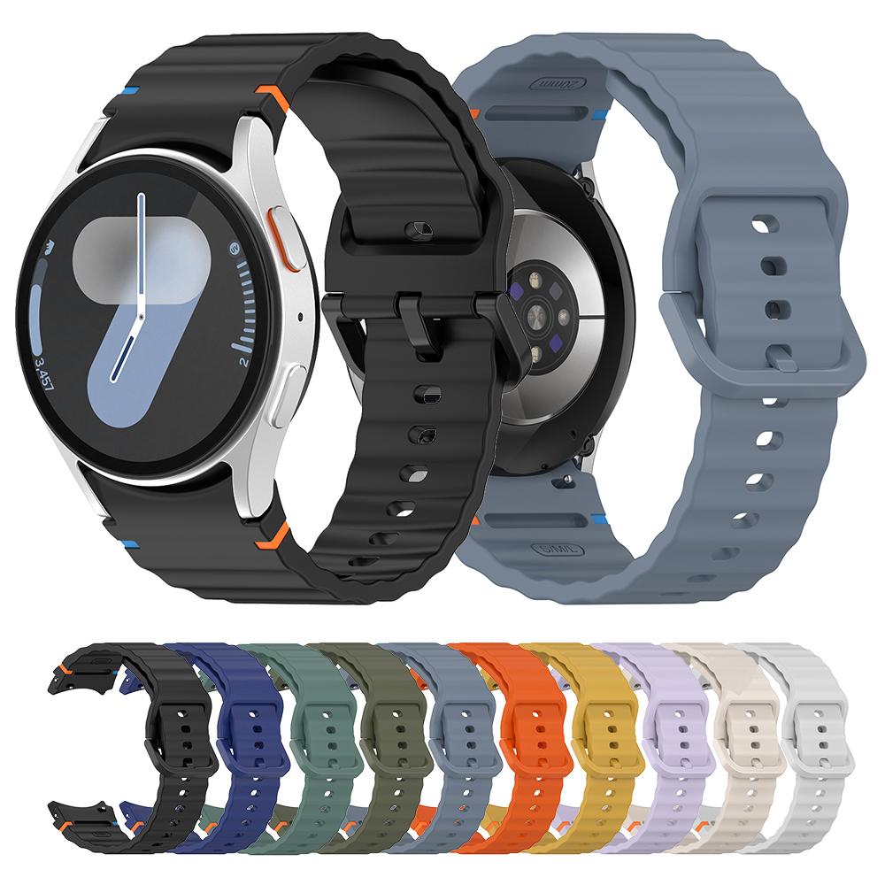 No Gap Silicone Strap for Samsung Galaxy Watch 7/6/5/4 Replacement Watch Band for Samsung Galaxy Watch FE