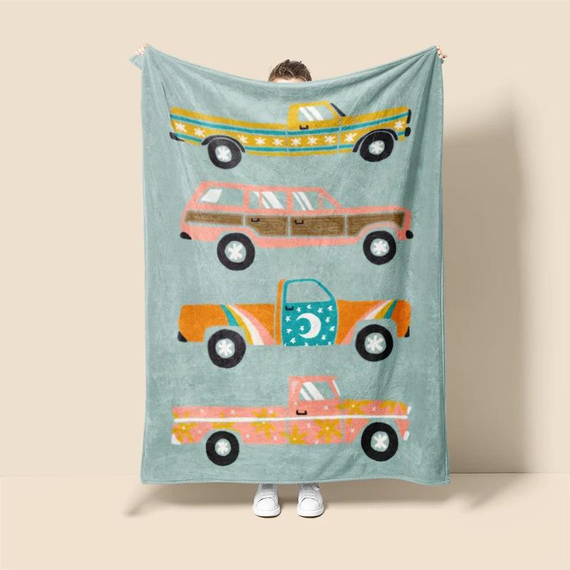 Home Decoration Plush Sofa Blanket Anime Animals Bedspread On the Bed Anime Fluffy Soft Blankets Thick Blanket for Winte