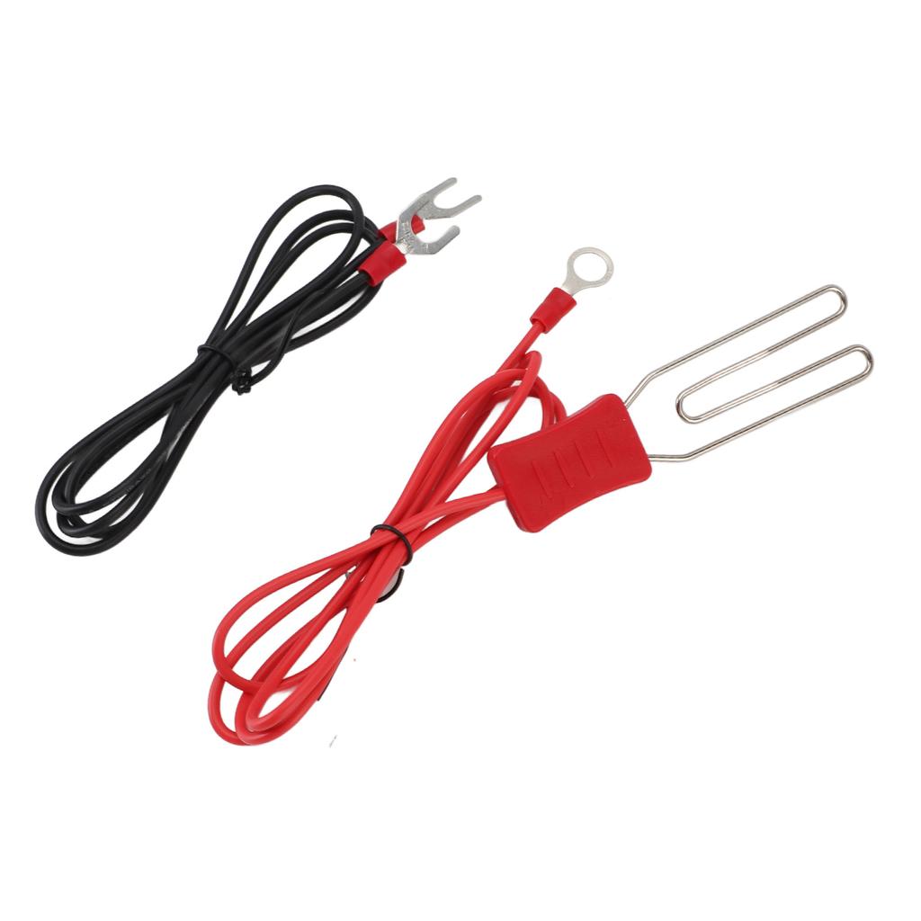 2 Set Connettori Elettrici a Nastro Recinzione Ranch Bestiame Connettore a Gancio in Acciaio Inossidabile Terminale M8