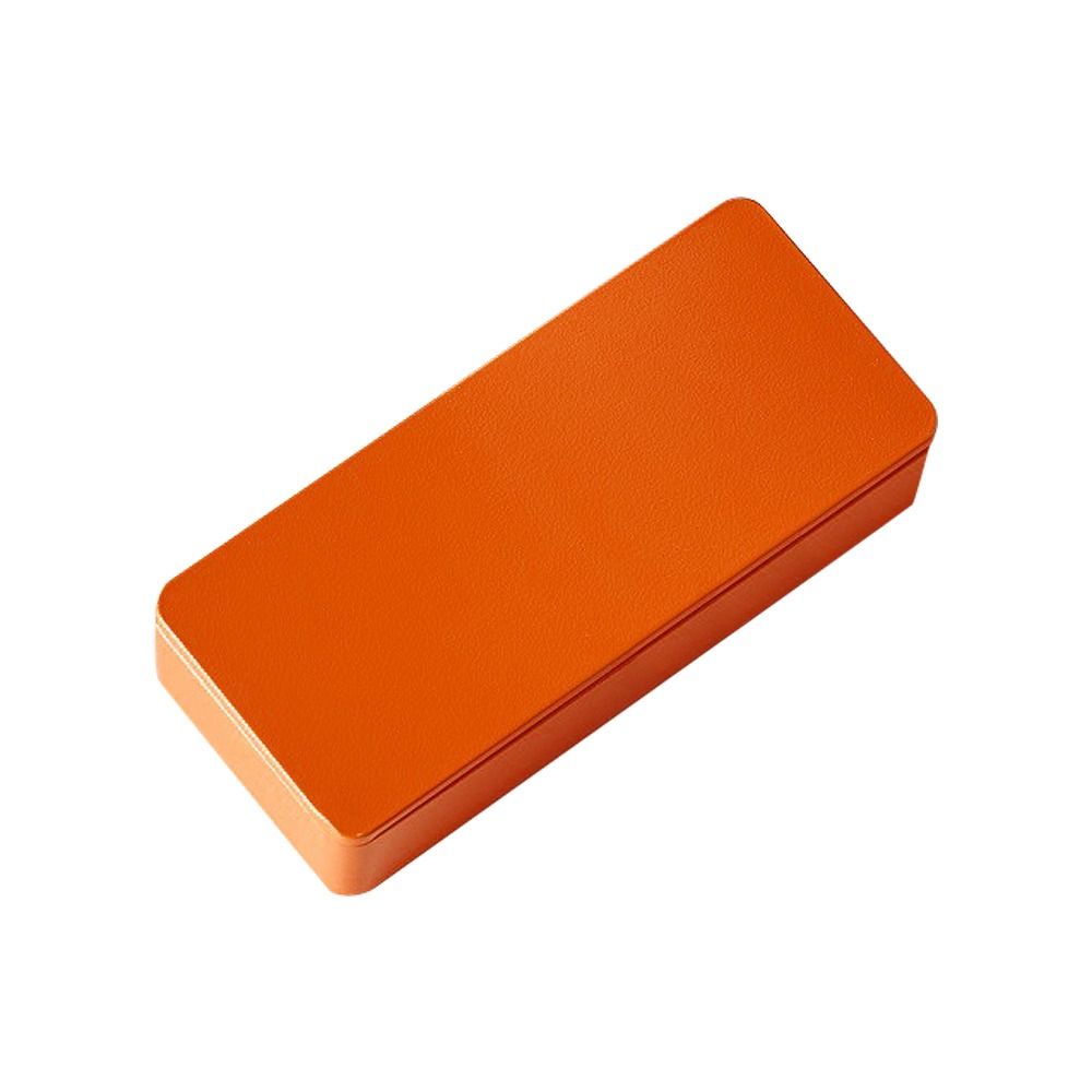 

Small Organizer Metal Rectangular Empty Container Storage Box Tin Boxes Tea Packaging оранжевый