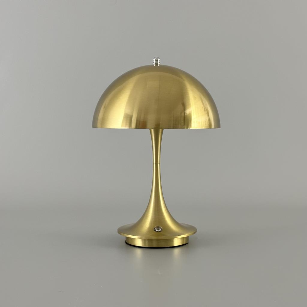 LED Mushroom Small Table Lamp Portable USB Charging Dimmable Flower Bud Lamp Bedroom Bedside Lamp