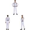 Astronautenkostuum voor volwassenen, gemaakt van ademend polyester, voor thema-evenementen