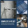 5/8pcs 3-10mm Wall Masonry Drill Bit Carbide Tipped Gun Drill Bit For Brick Concrete Marble Tile Stone Drilling Tools