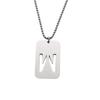 Personalized 2024 Stainless Steel Dog Tag Necklace: Hip Hop Style Long Chain for Couples